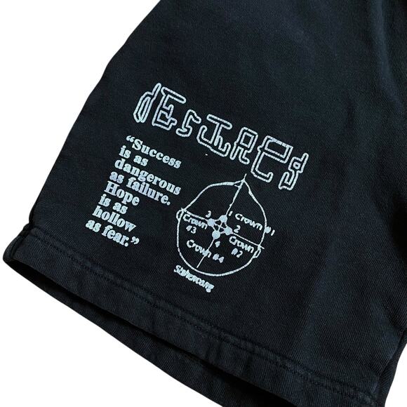 Nothing, Nowhere Band Merch Black Sweat Shorts Small Trap Emo Rap - Picture 3 of 6